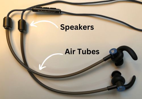 how do air tube headphones work